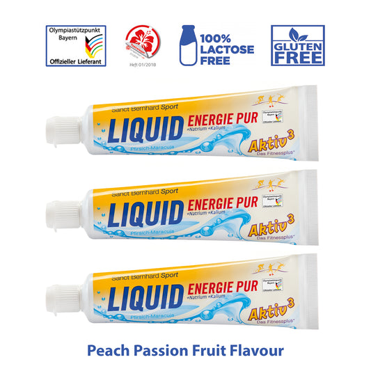 Aktiv³ Sports Energy Gel Peach-Passion Fruit 50 ml - Pack of 3