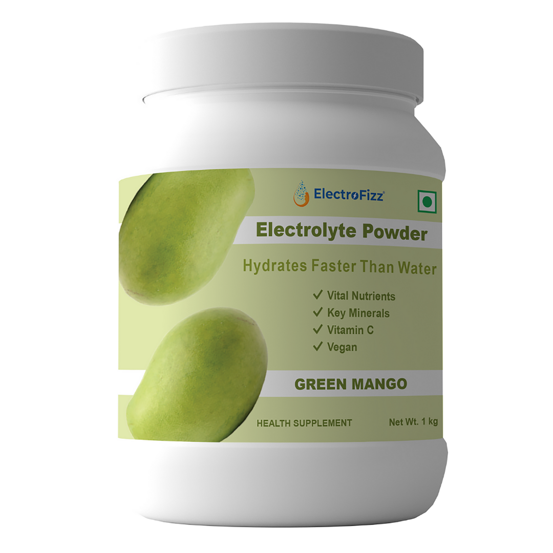 ElectroFizz Instant Hydration Energy Drink Powder- Electrolytes, Vitamin C, Probiotics - Blueberry Flavour 1 Kg Jar Pack (100 servings)