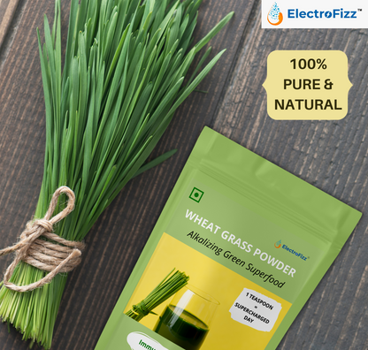 ElectroFizz 100% Pure Wheat Grass Powder -150 gms Pouch